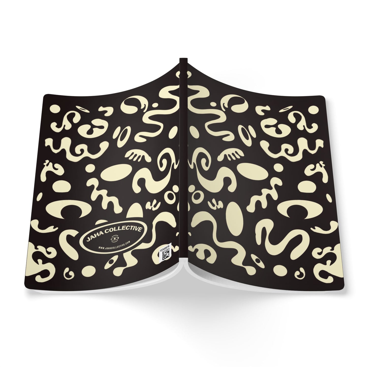 Pure Imagination Softcover Journal w Inside Prints + Tear-Off Pages (Ruled Line) - Smoke Signal Black