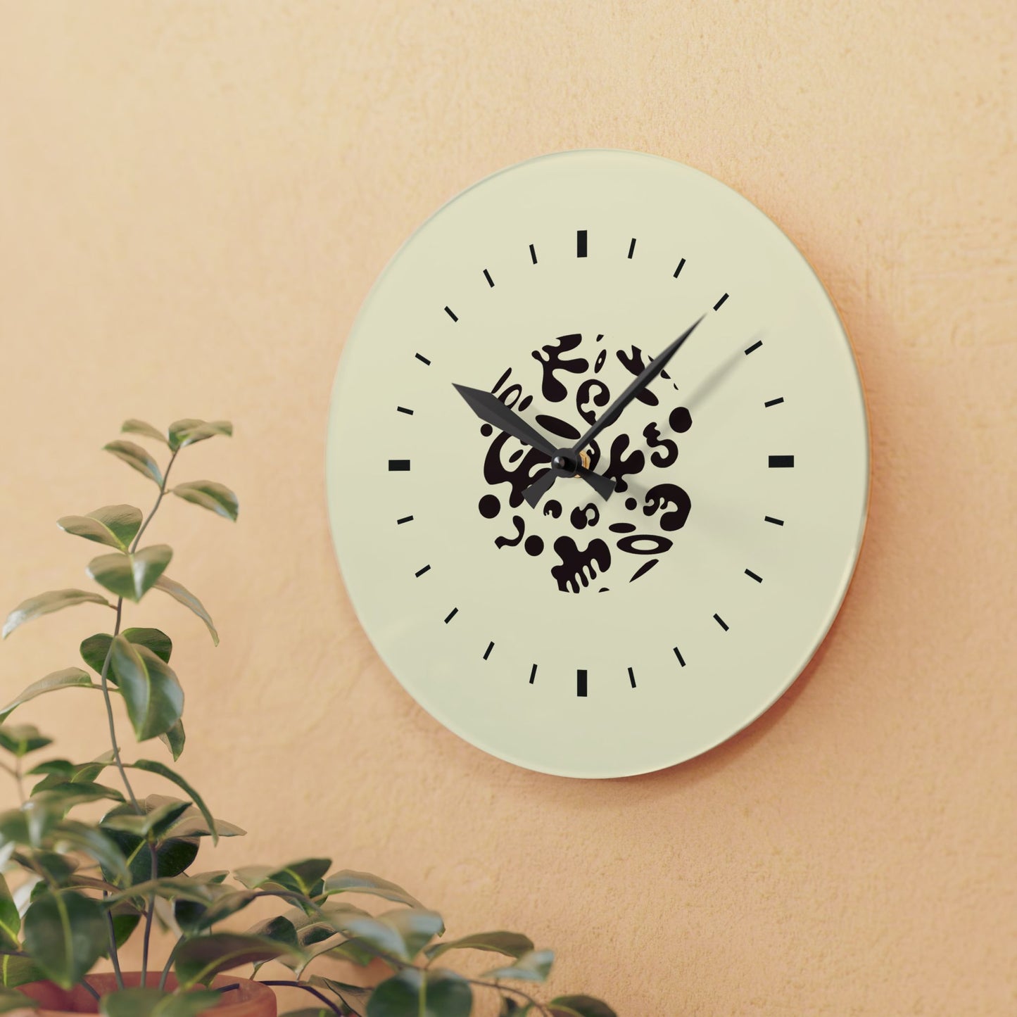 Adorn'd Minimalist Acrylic Wall Clock