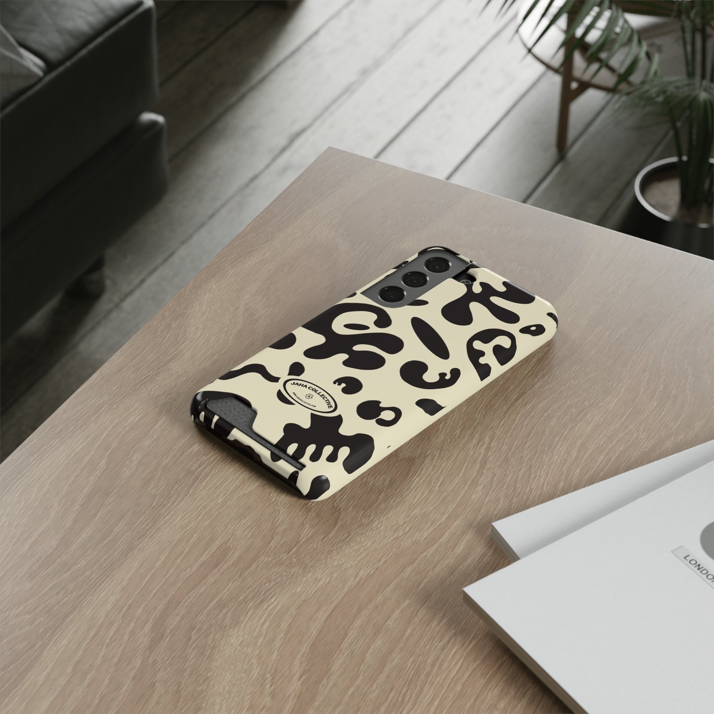 Pure Imagination Phone Case w Card Holder - Blank Page White