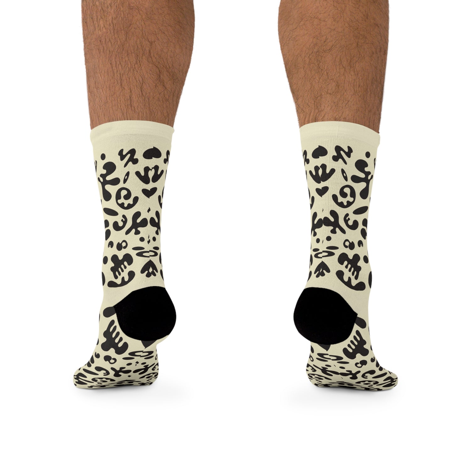 Mirror Work Minimalist Eco-Friendly Socks - Blank Page White