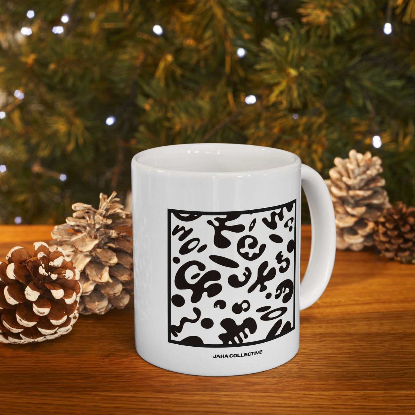 Adorn'd Minimalist Square White Ceramic Mug