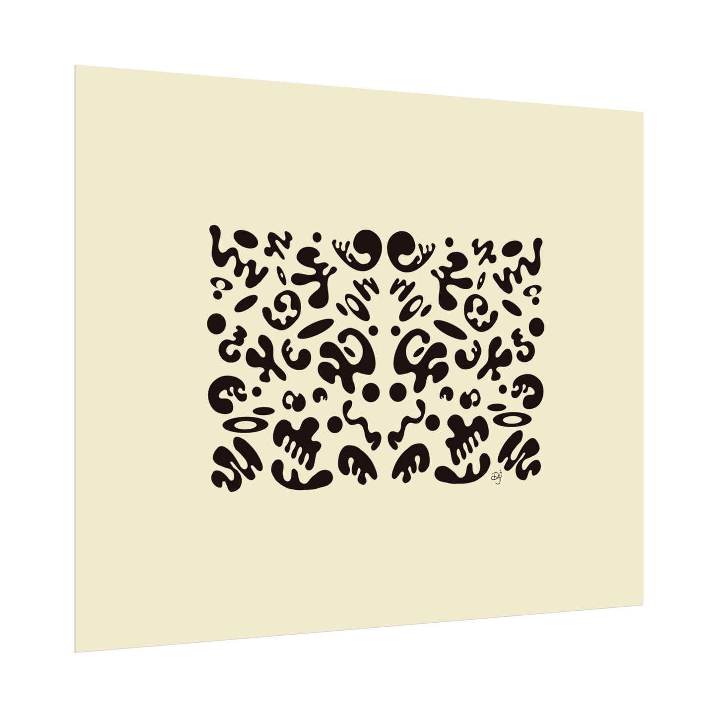 Mirror Work Rolled Poster (Landscape) - Blank Page