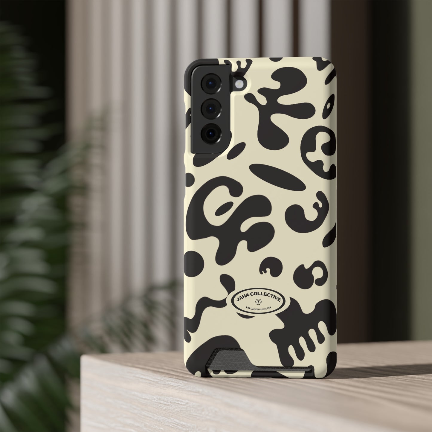 Pure Imagination Phone Case w Card Holder - Blank Page White