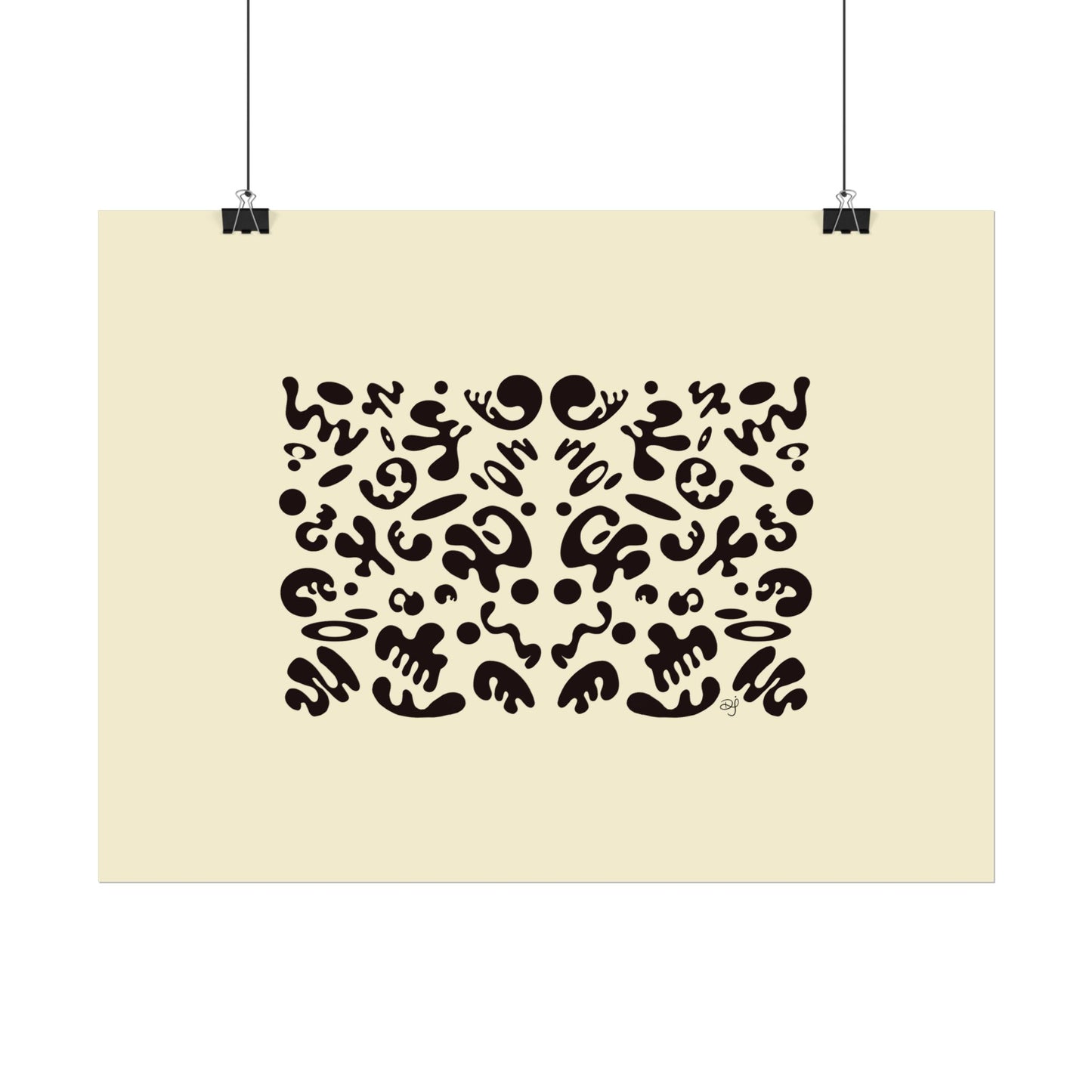 Mirror Work Rolled Poster (Landscape) - Blank Page