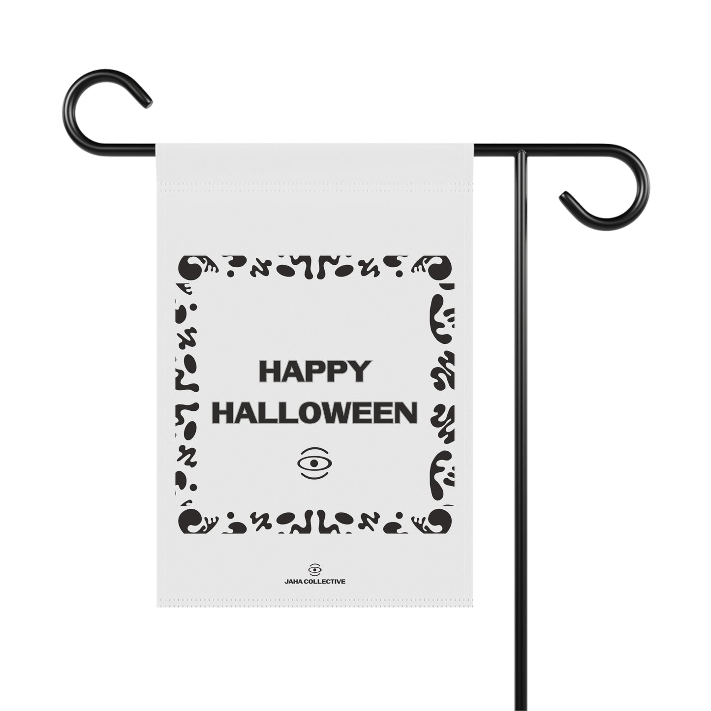 Happy Halloween Garden & House Banner - Starlight White