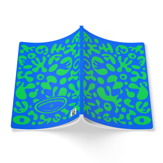 Pure Imagination Softcover Journal w Inside Prints + Tear-Off Pages (Ruled Line) - Tide Pool Blue