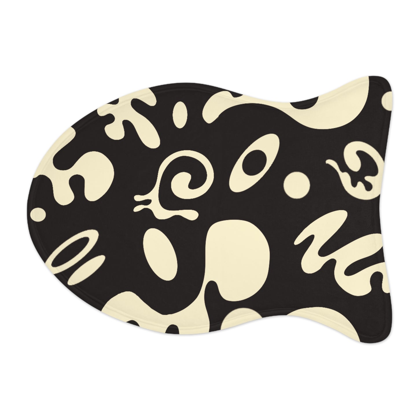 Pure Imagination Pet Feeding Mats (in Bone or Fish Shape) - Smoke Signal Black