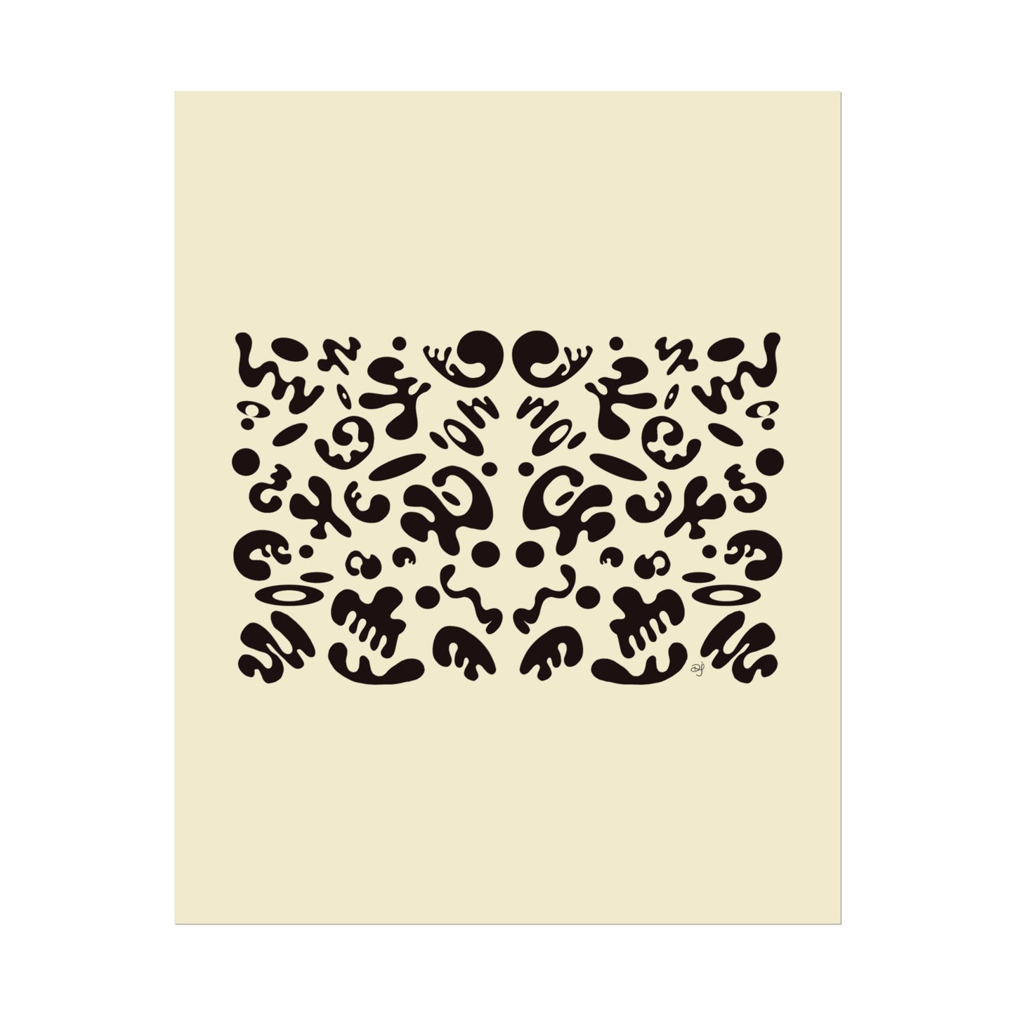 Mirror Work Rolled Poster (Portrait) - Blank Page