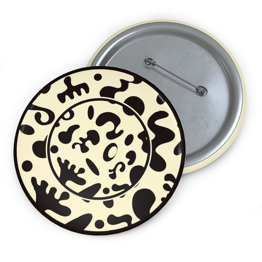 Adorn'd Color Pin Button - Blank Page