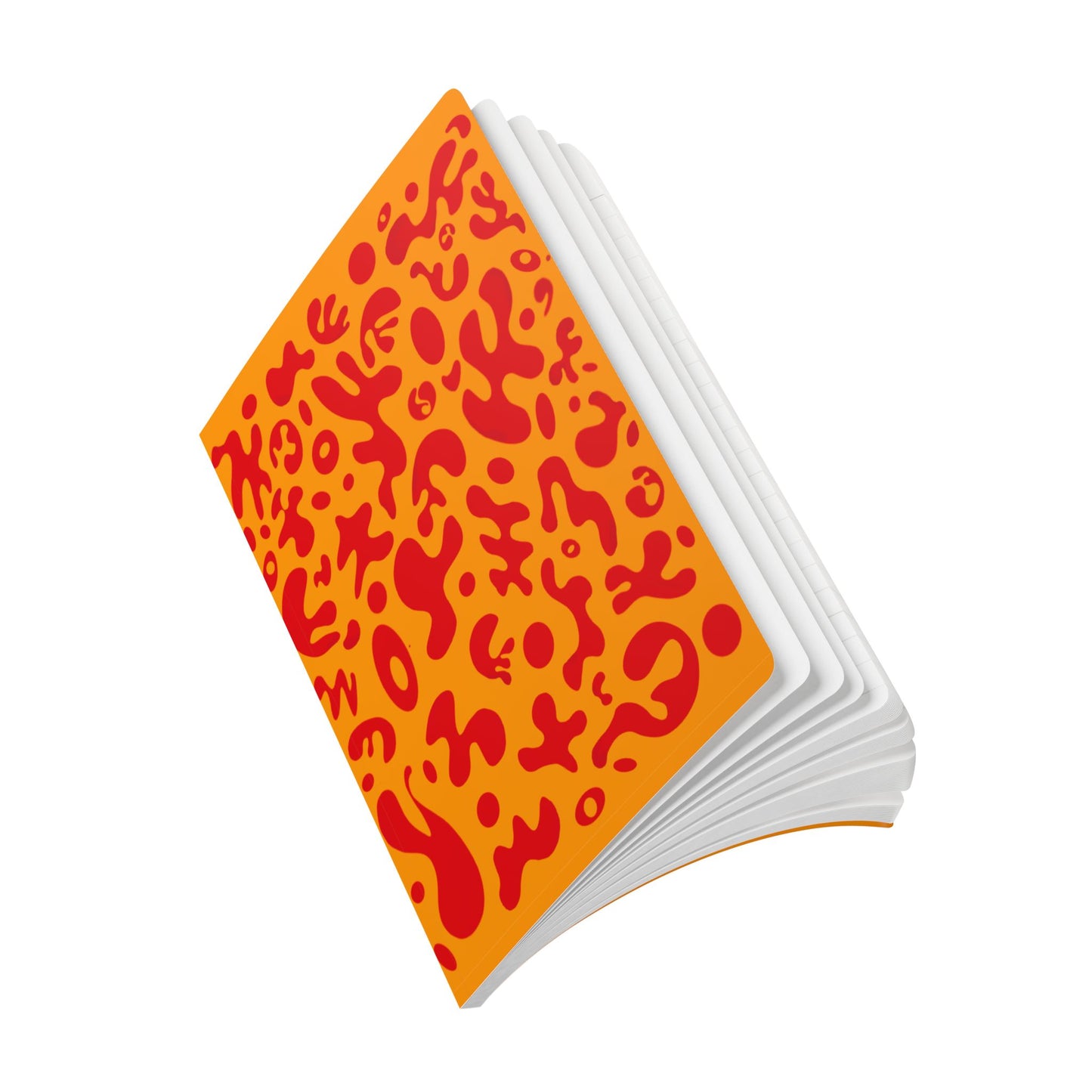 Pure Imagination Softcover Journal w Inside Prints + Tear-Off Pages (Ruled Line) - Heat Theory Orange