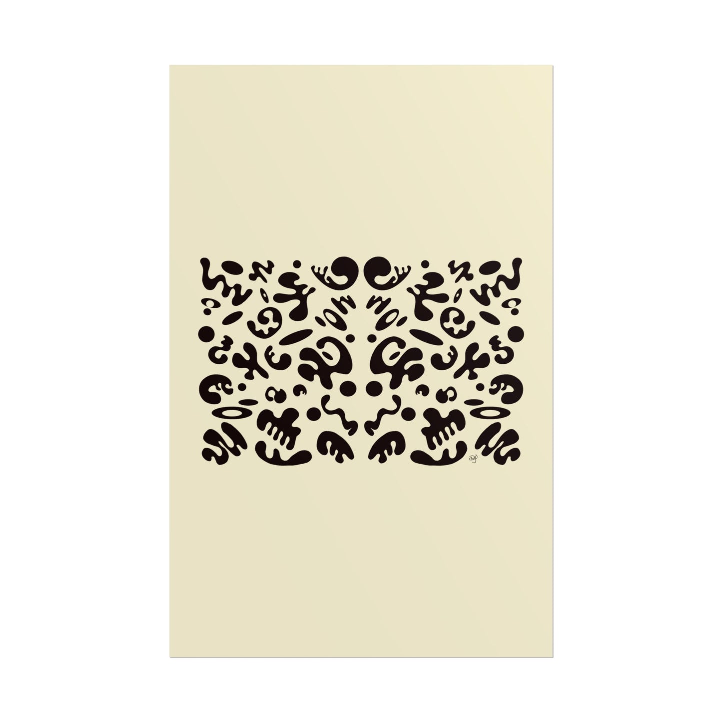 Mirror Work Rolled Poster (Portrait) - Blank Page