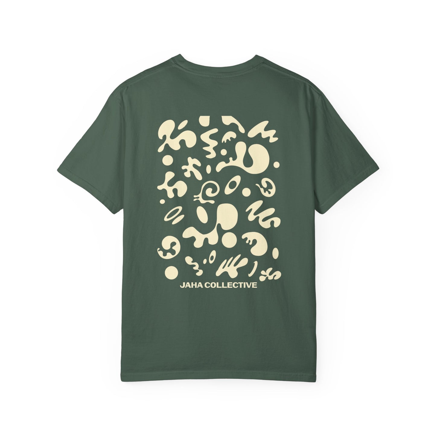 Pure Imagination Unisex Garment-Dyed T-Shirt (Cool Neutrals) - Blank Page White Print