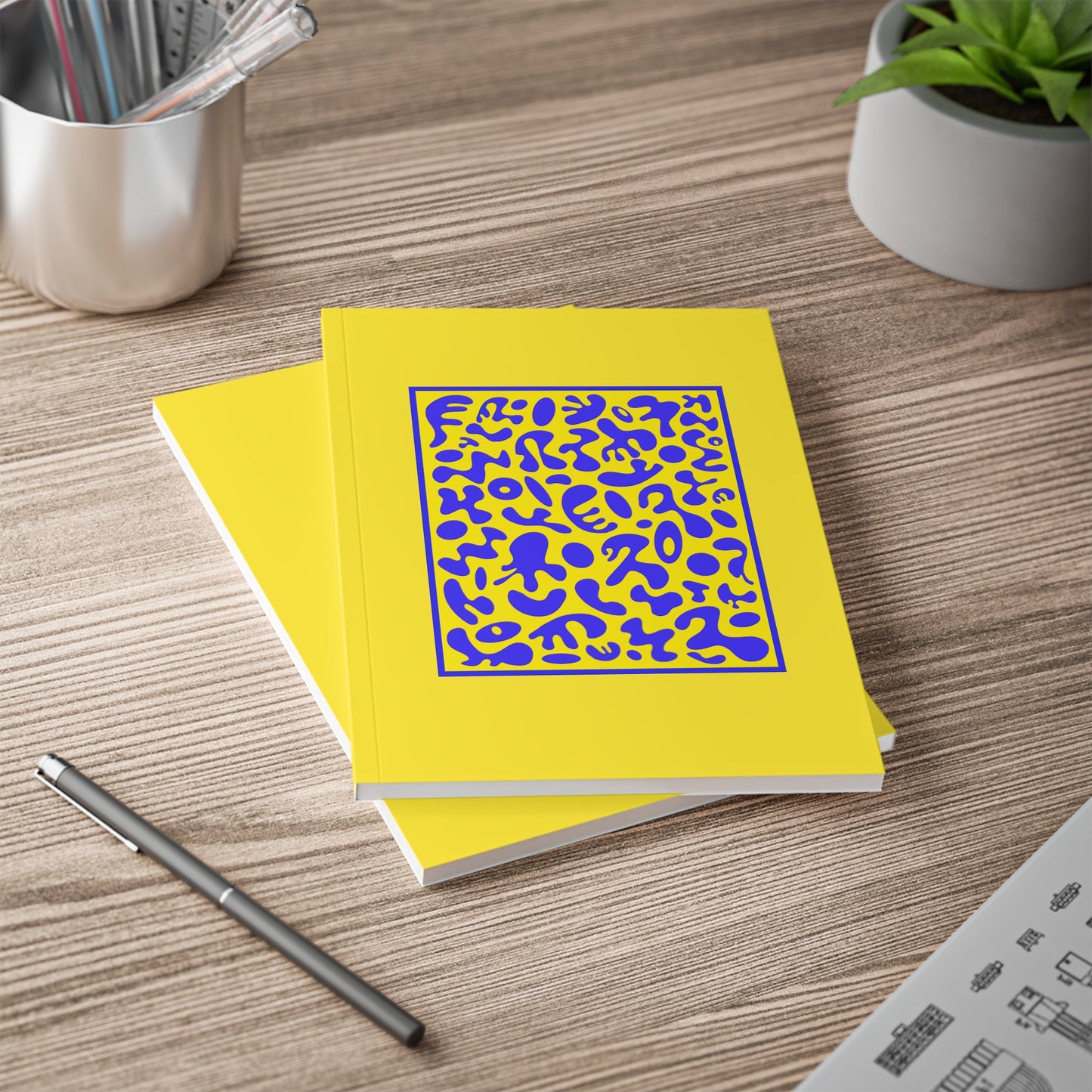 Deep Dream Softcover A5 Notebook - Sunspell Yellow