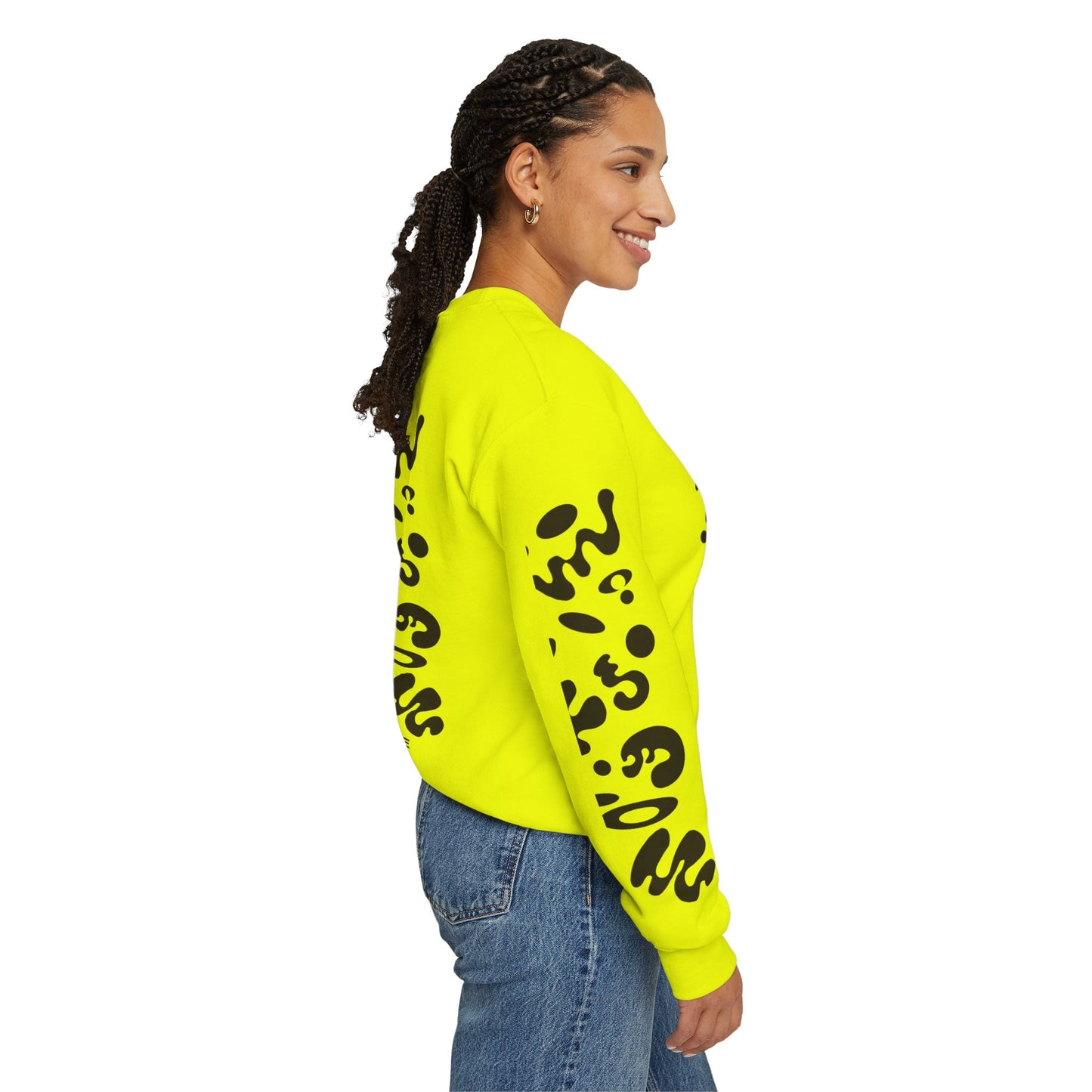 Pure Imagination Unisex Heavy Blend™ Crewneck Sweatshirt- Smoke Signal Black Print