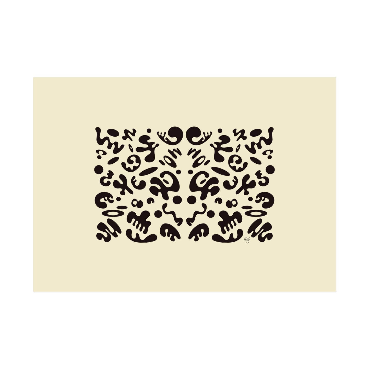 Mirror Work Rolled Poster (Landscape) - Blank Page