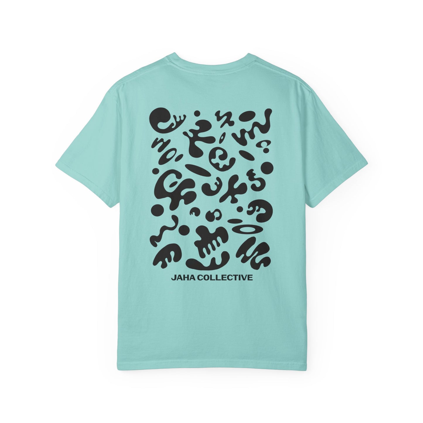 Pure Imagination Unisex Garment-Dyed T-Shirt (Cool Neutrals) - Smoke Signal Black Print