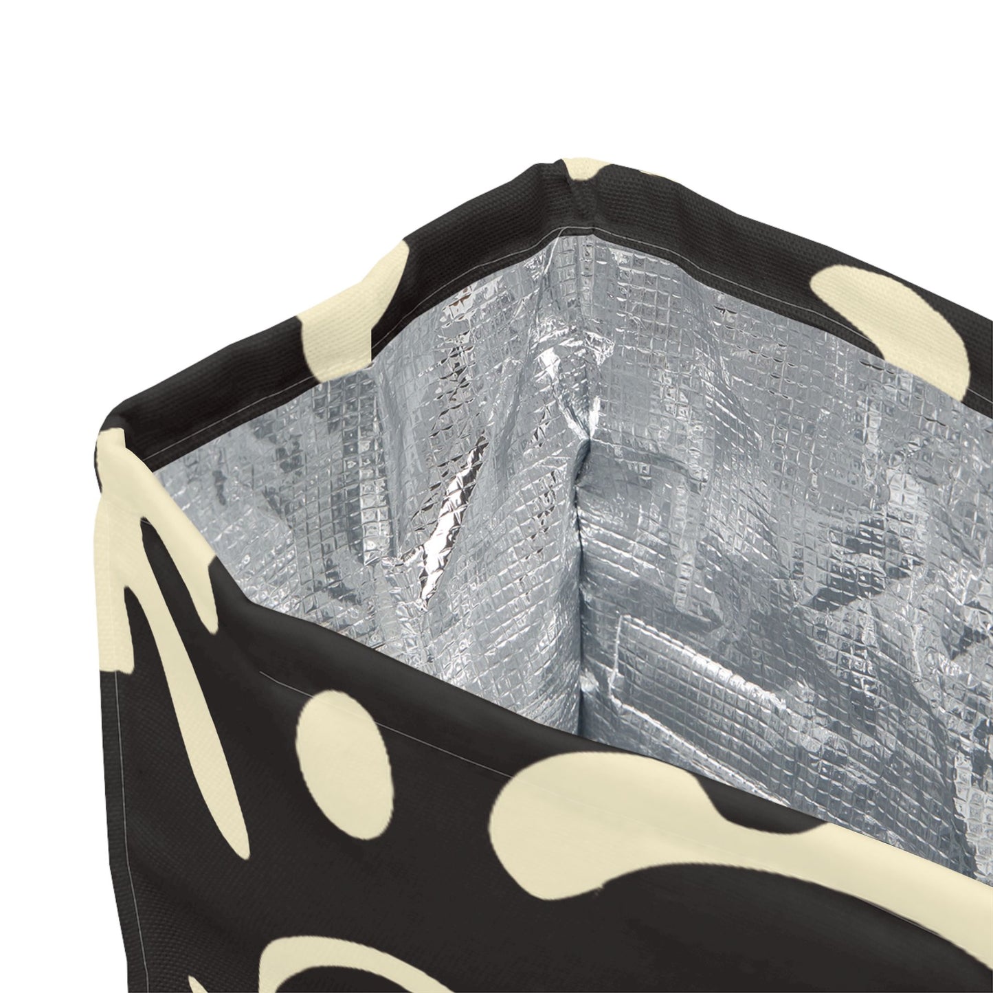 Pure Imagination Magnetic Roll Top Fabric Lunch Bag - Smoke Signal Black