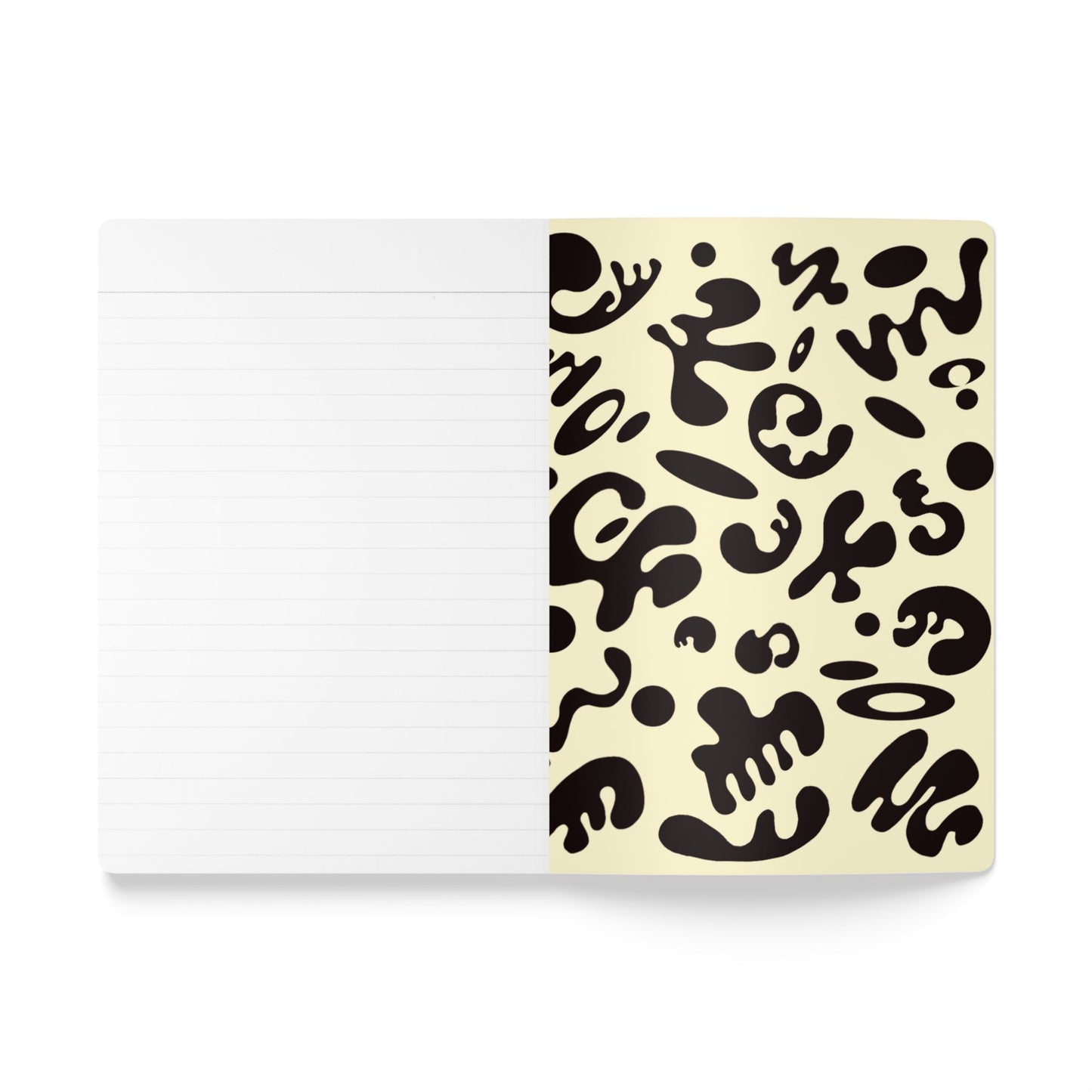 Pure Imagination Softcover Journal w Inside Prints + Tear-Off Pages (Ruled Line) - Blank Page White