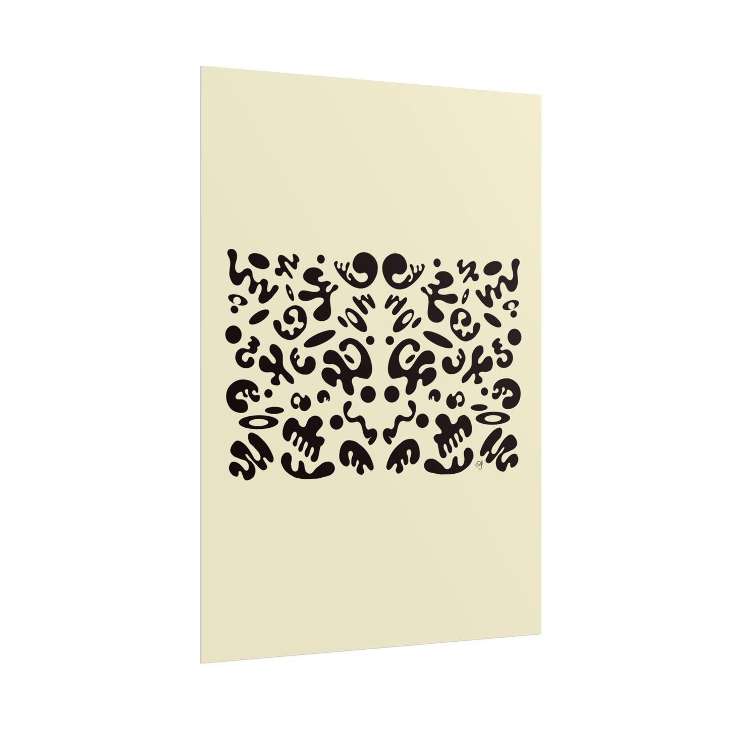 Mirror Work Rolled Poster (Portrait) - Blank Page