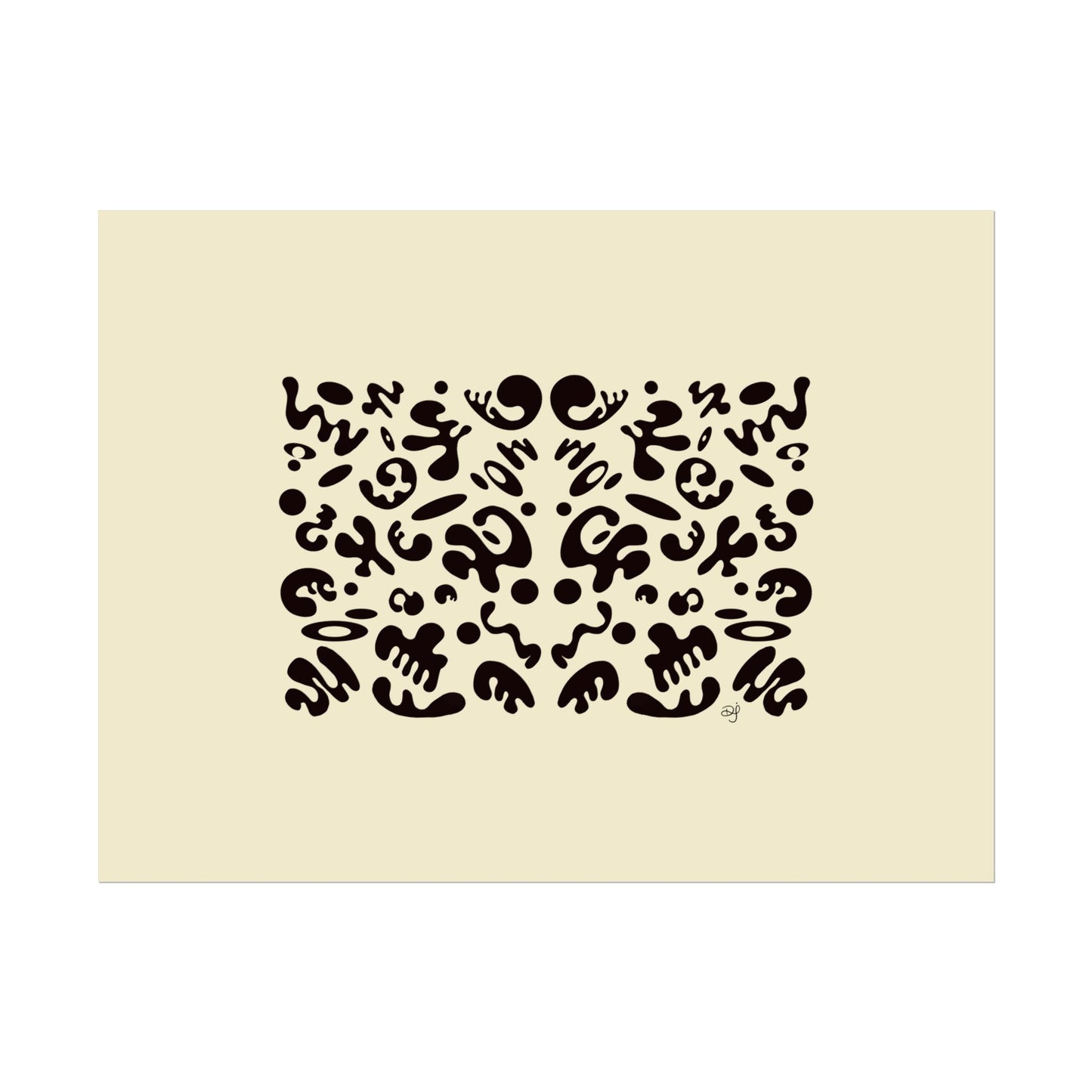 Mirror Work Rolled Poster (Landscape) - Blank Page