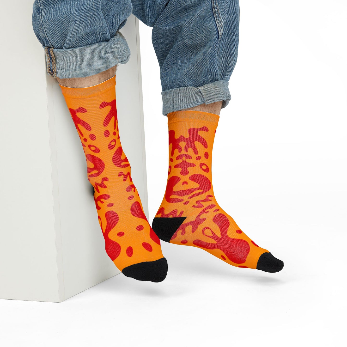Mirror Work Color Crew Socks - Heat Theory