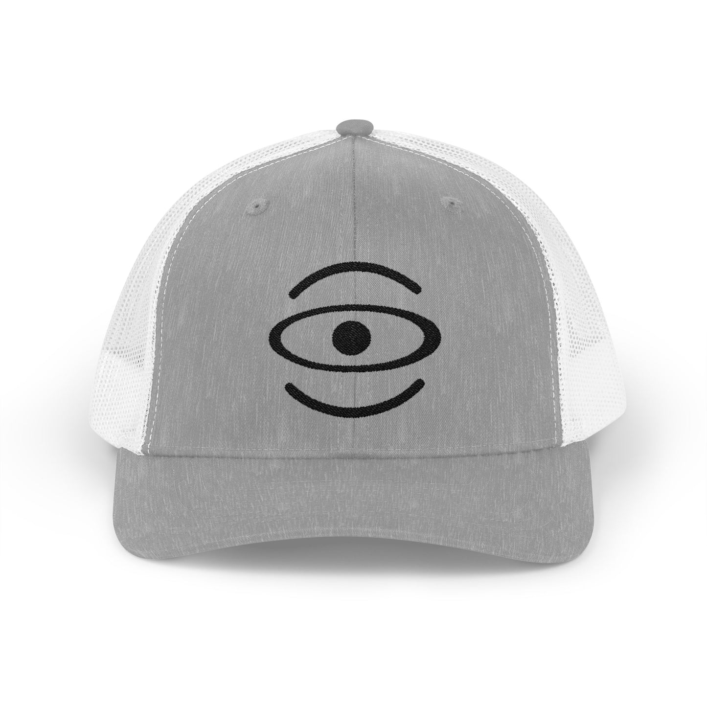 Jaha Logo Embroidered Retro Trucker Hat - Smoke Signal Black