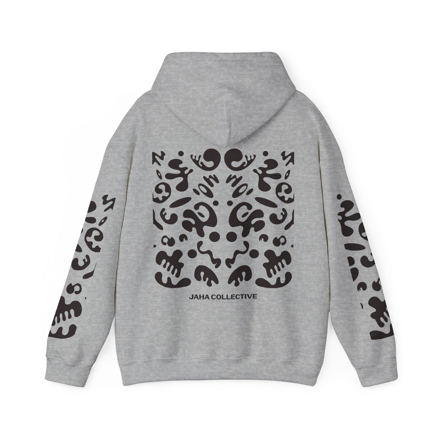 Mirror Work Unisex Heavy Blend™ Hooded Sweatshirt - Smoke Signal Black Print