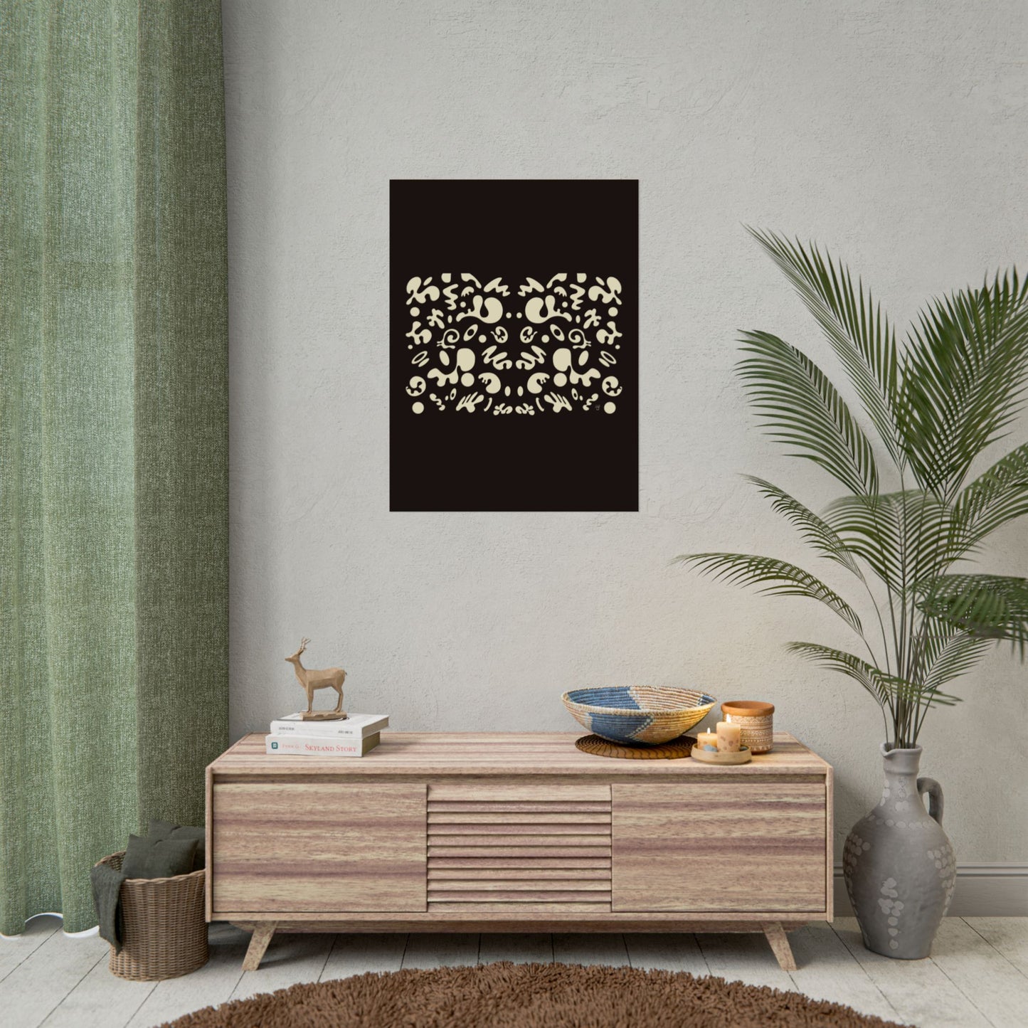 Mirror Work Rolled Poster (Portrait) - Smoke Signal