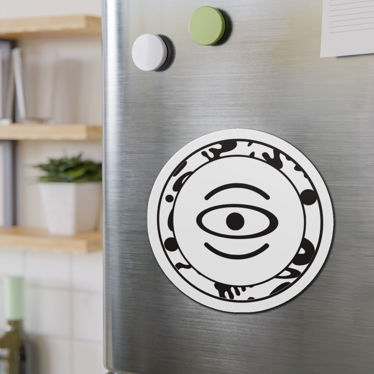 Adorn'd Logo Die Cut Magnet - Starlight White