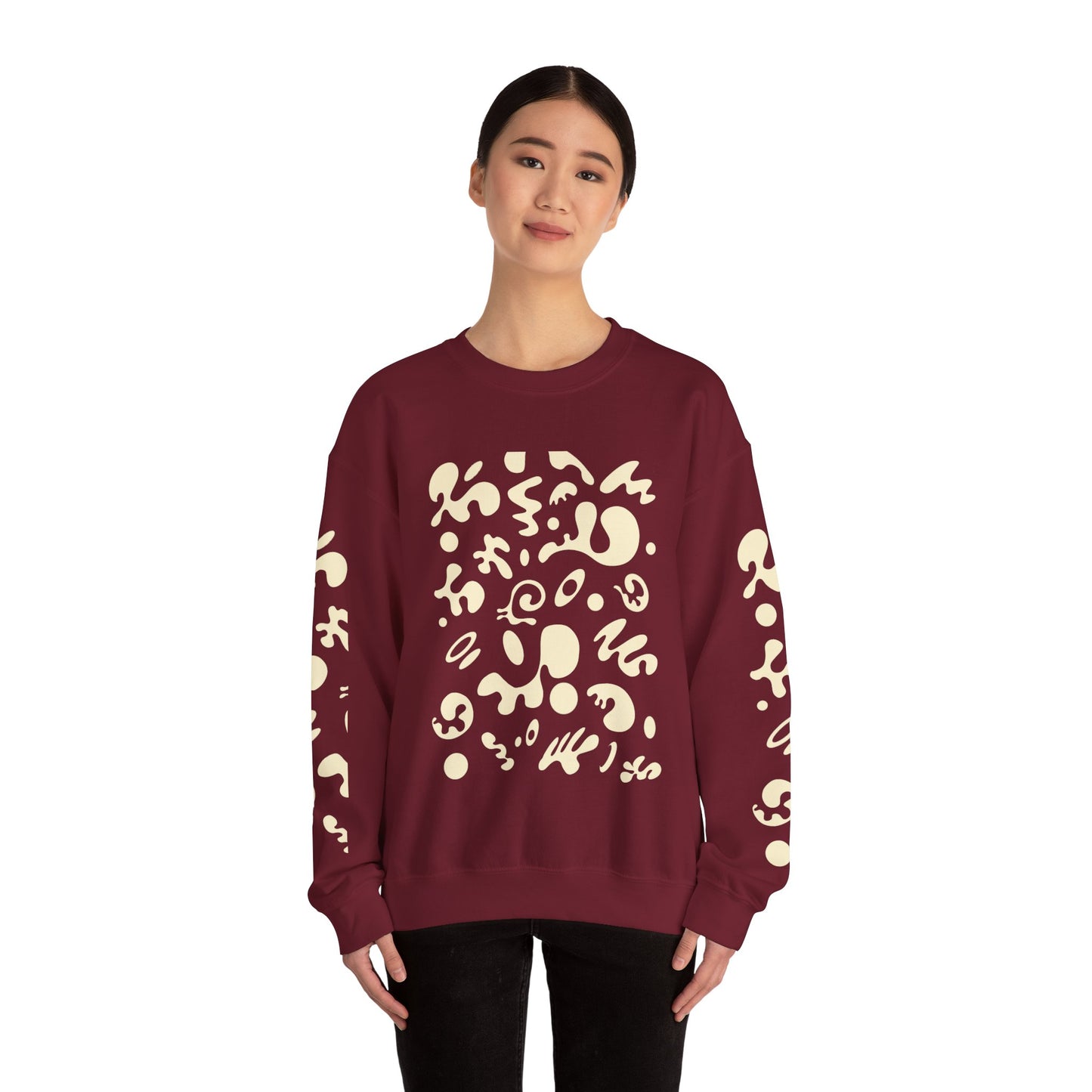 Pure Imagination Unisex Heavy Blend™ Crewneck Sweatshirt - Blank Page White Print