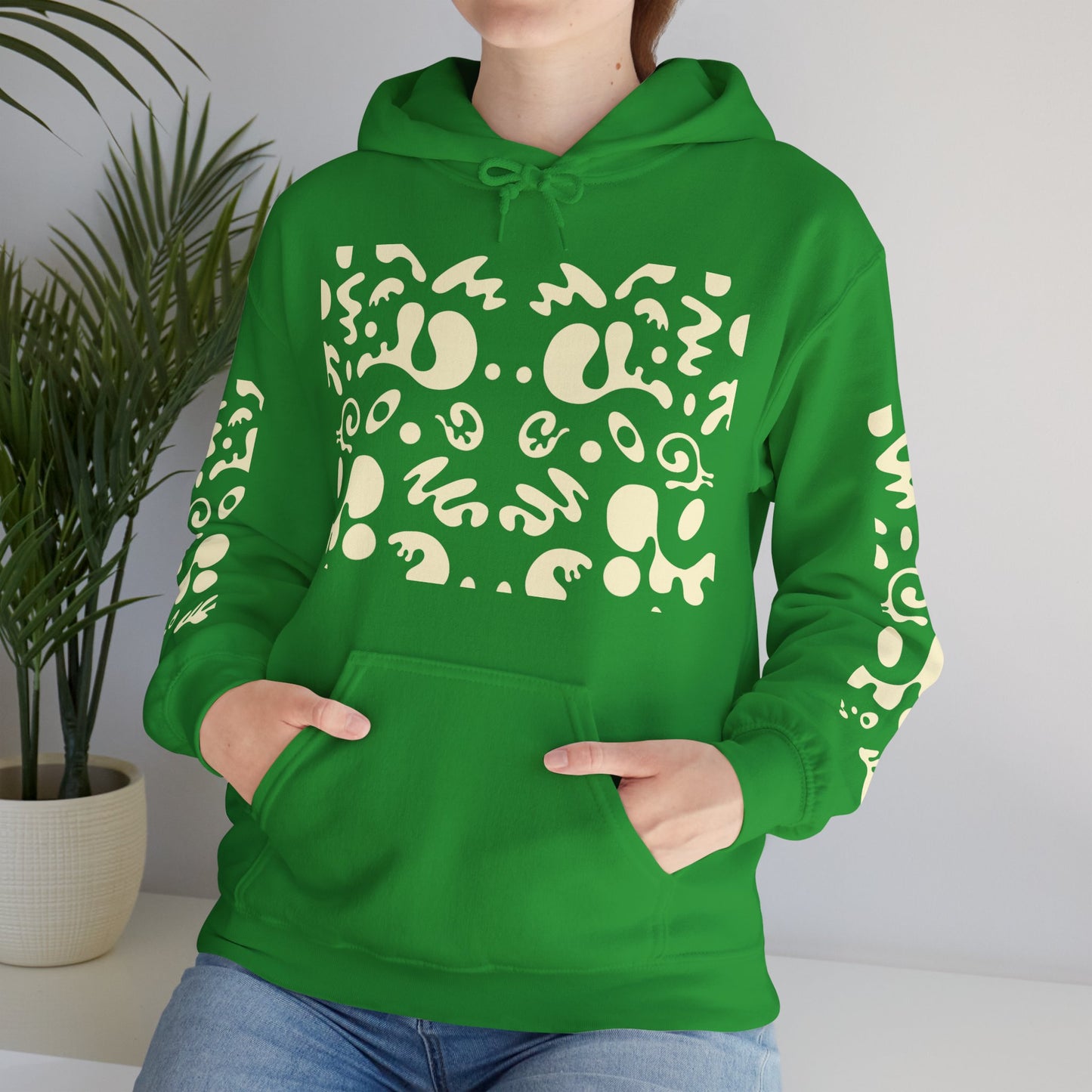 Mirror Work Unisex Heavy Blend™ Hooded Sweatshirt - Blank Page White Print
