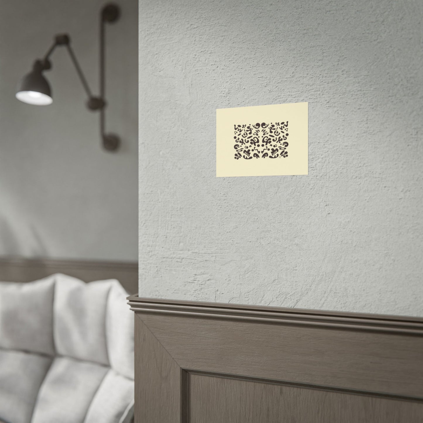 Mirror Work Rolled Poster (Landscape) - Blank Page