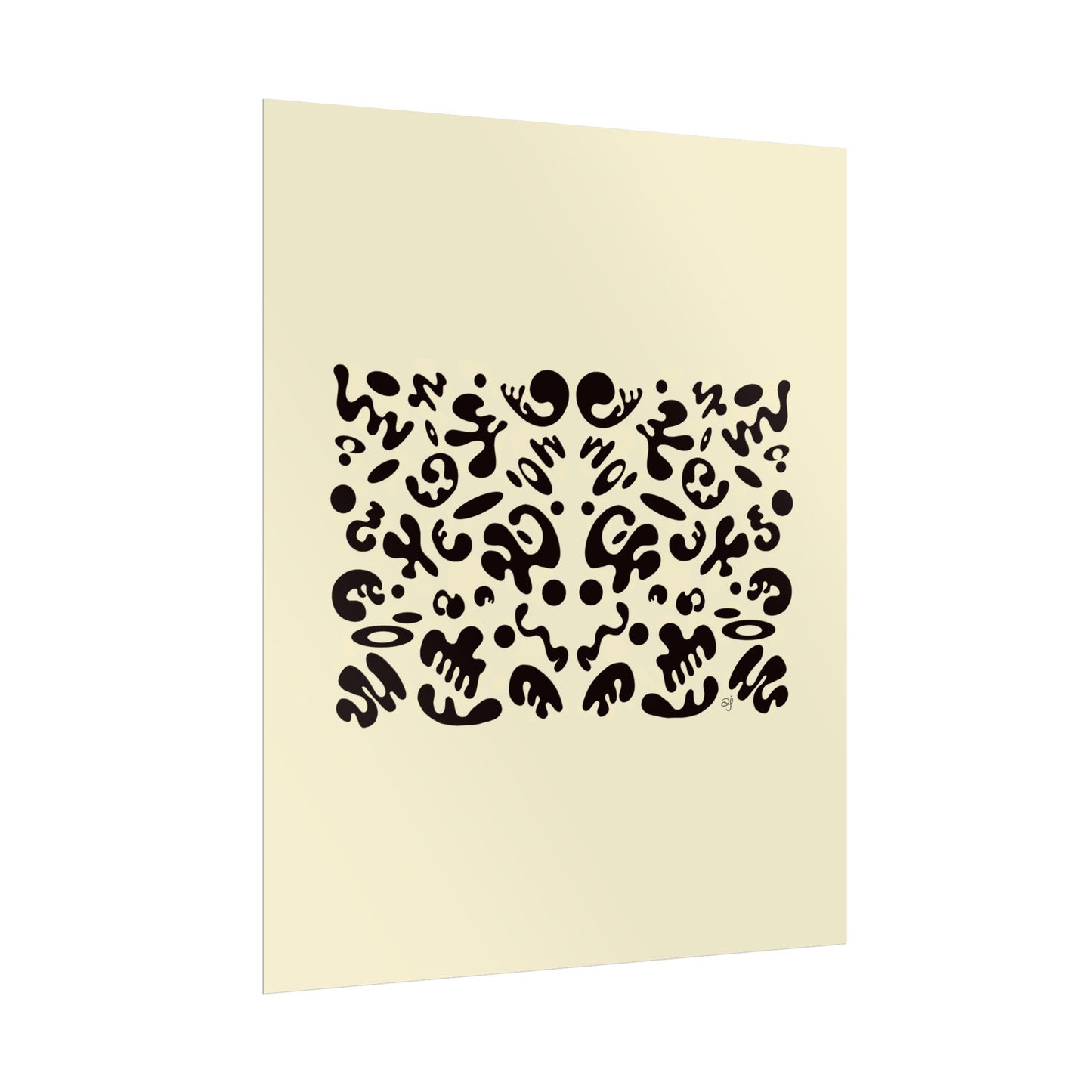 Mirror Work Rolled Poster (Portrait) - Blank Page