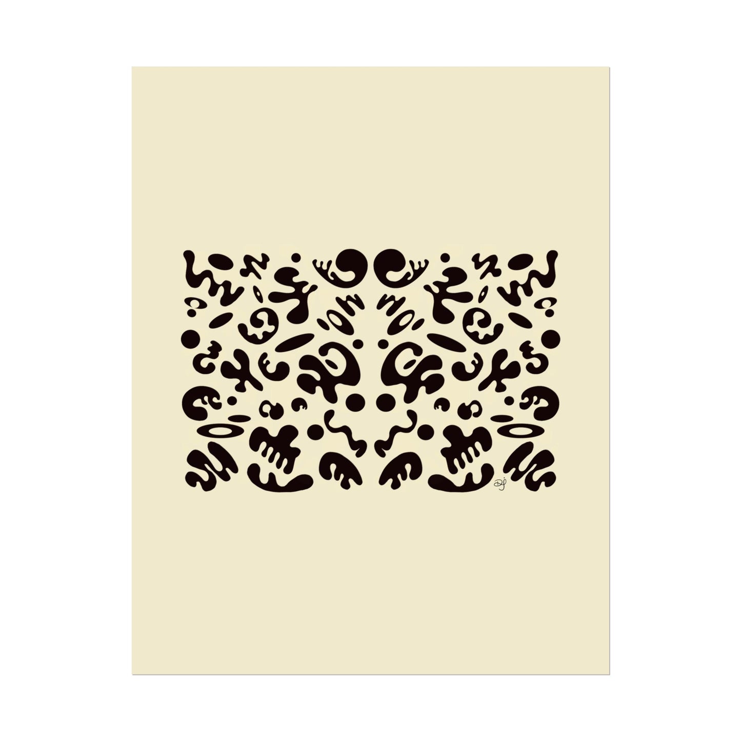 Mirror Work Rolled Poster (Portrait) - Blank Page