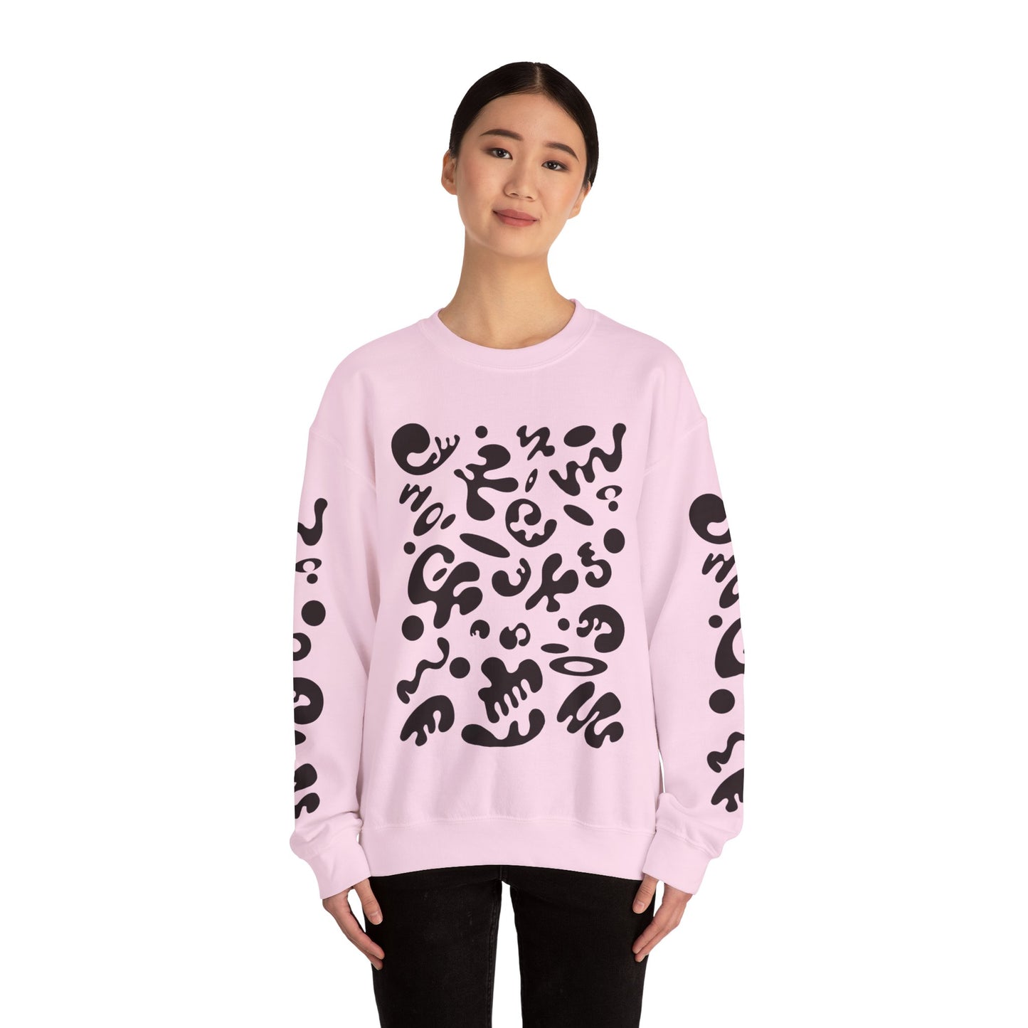 Pure Imagination Unisex Heavy Blend™ Crewneck Sweatshirt- Smoke Signal Black Print
