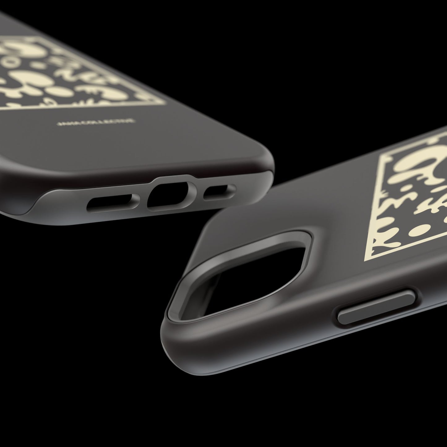 Adorn'd Minimalist Square MagSafe Tough Case - Smoke Signal