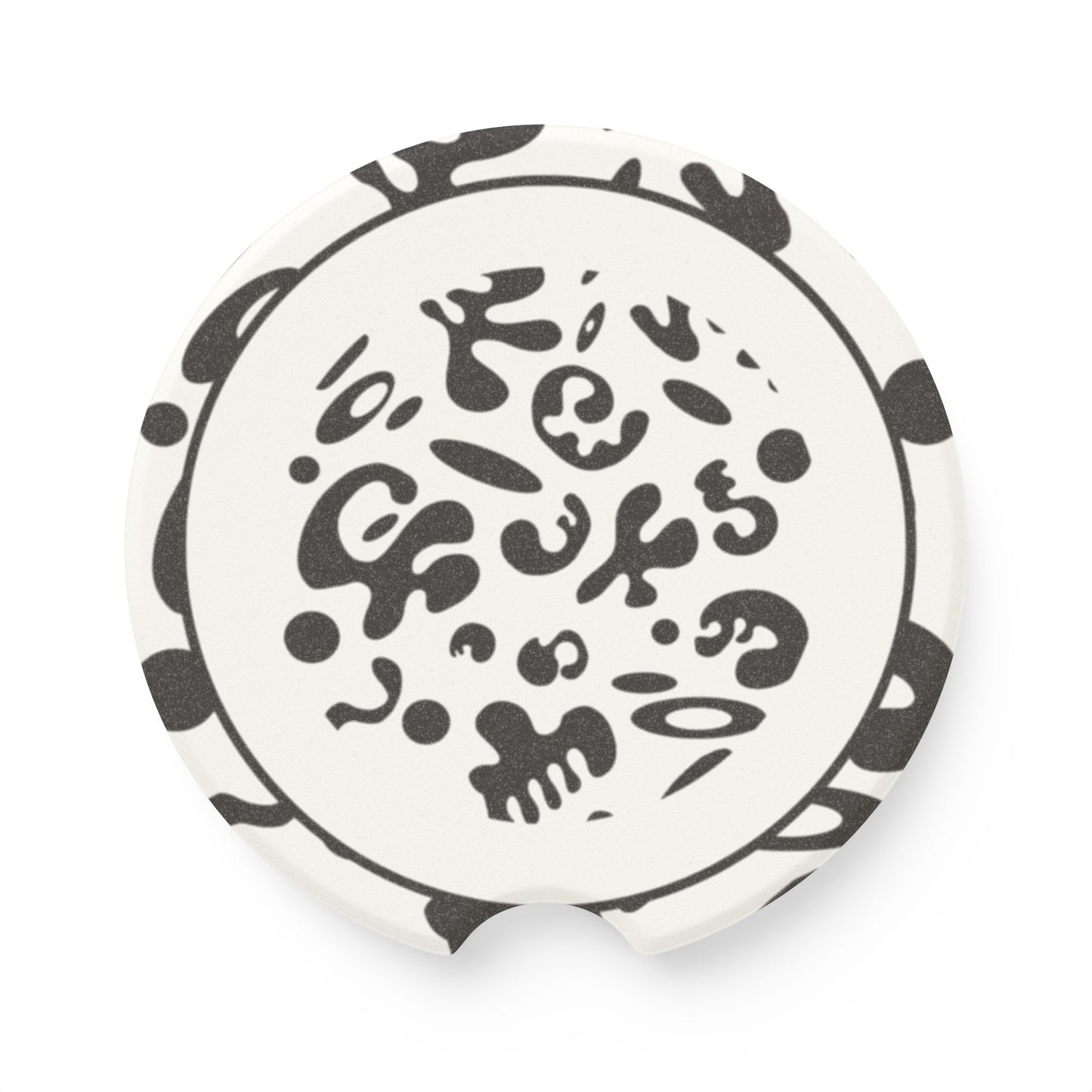 Adorn'd Soapstone Car Coaster - Starlight White