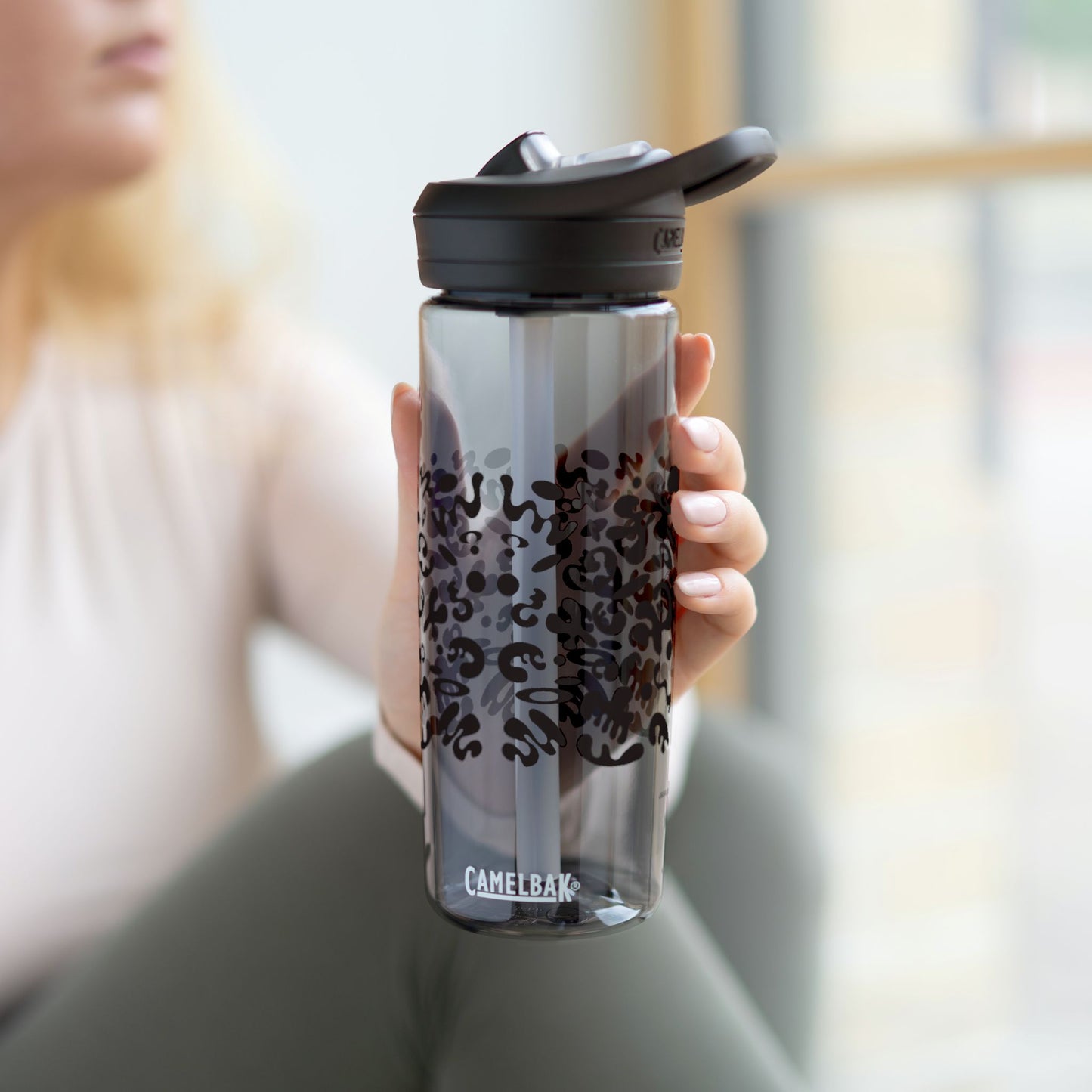 Mirror Work CamelBak Eddy® Water Bottle (20oz or 25oz) - Smoke Signal Black