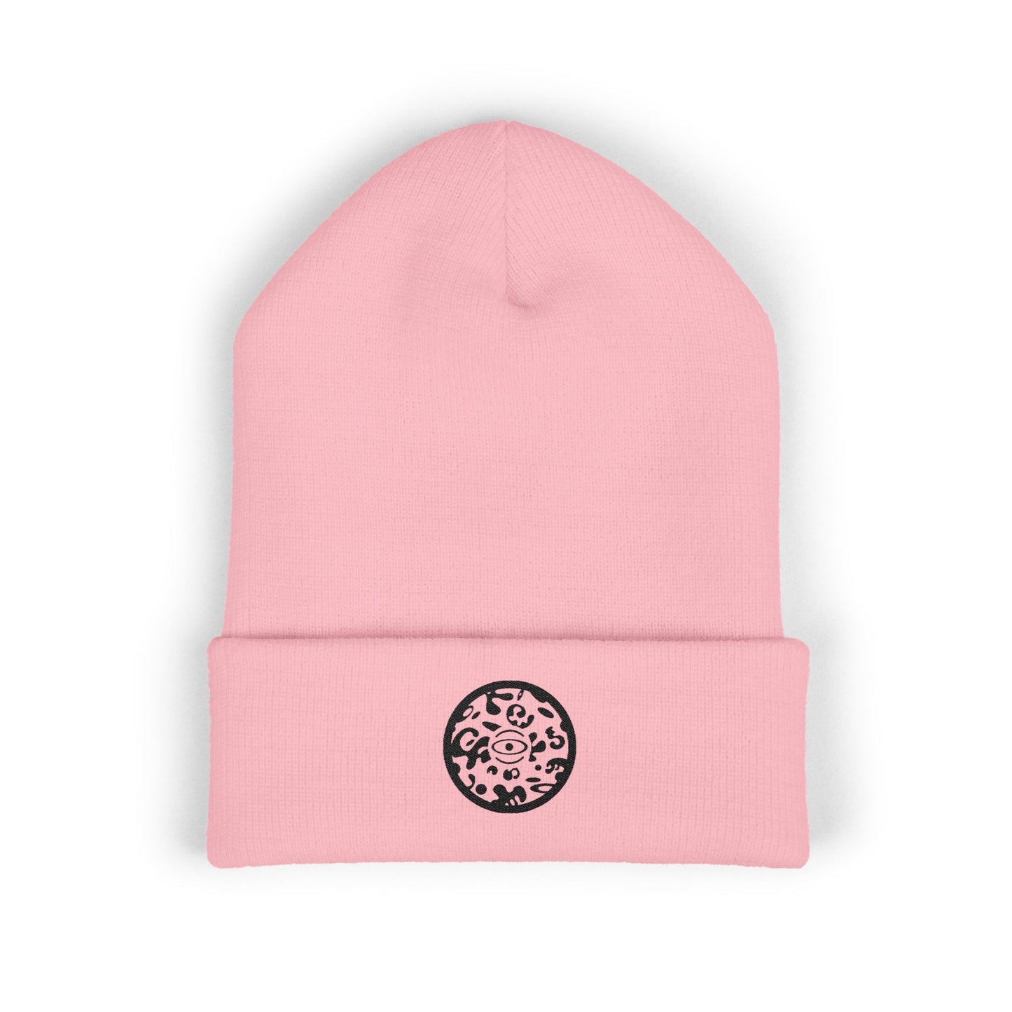 Adorn'd Logo Embroidered Classic Cuffed Beanie - Smoke Signal Black