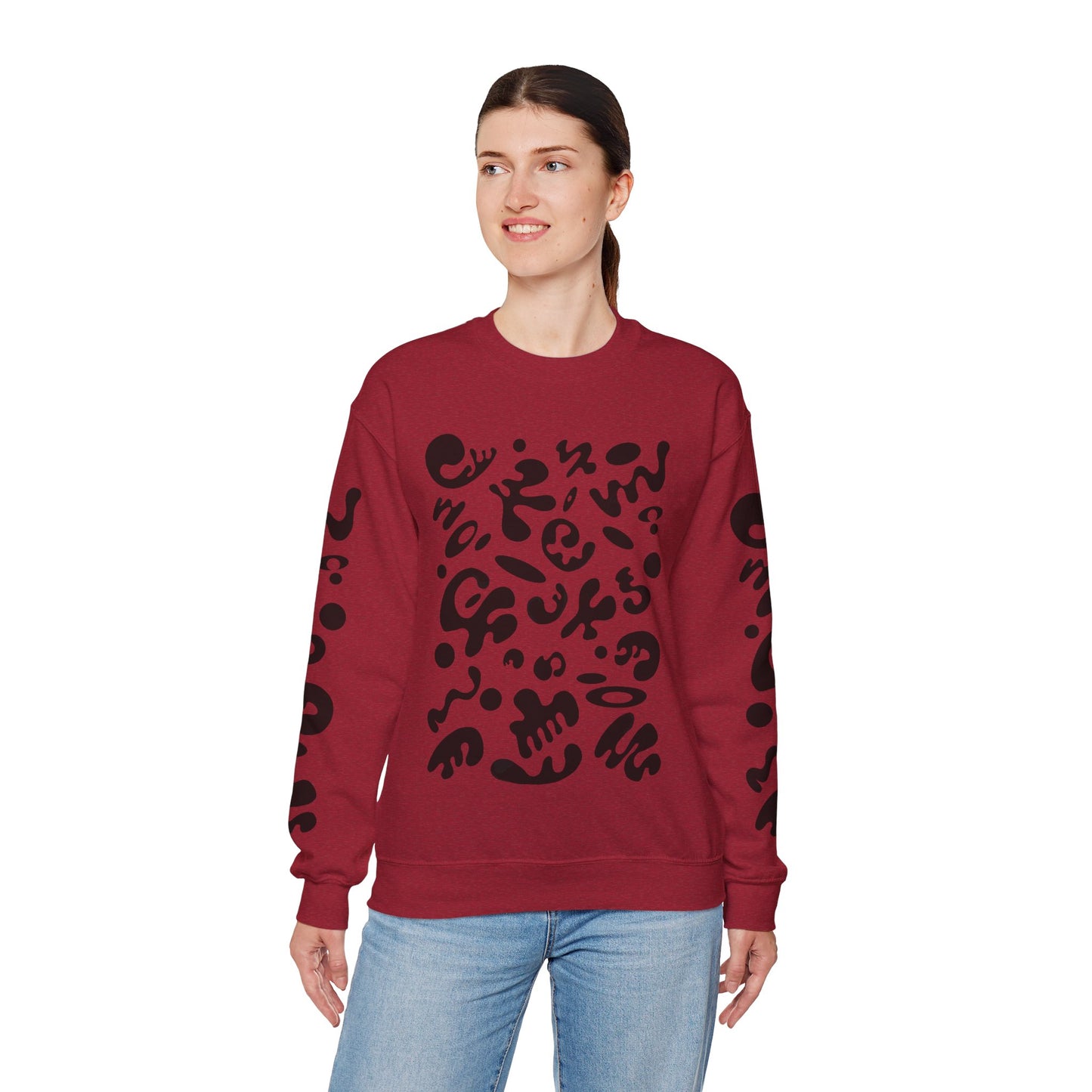 Pure Imagination Unisex Heavy Blend™ Crewneck Sweatshirt- Smoke Signal Black Print