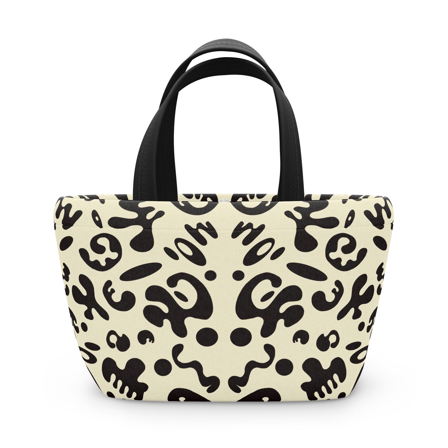 Mirror Work Puffy Lunch Bag - Blank Page White