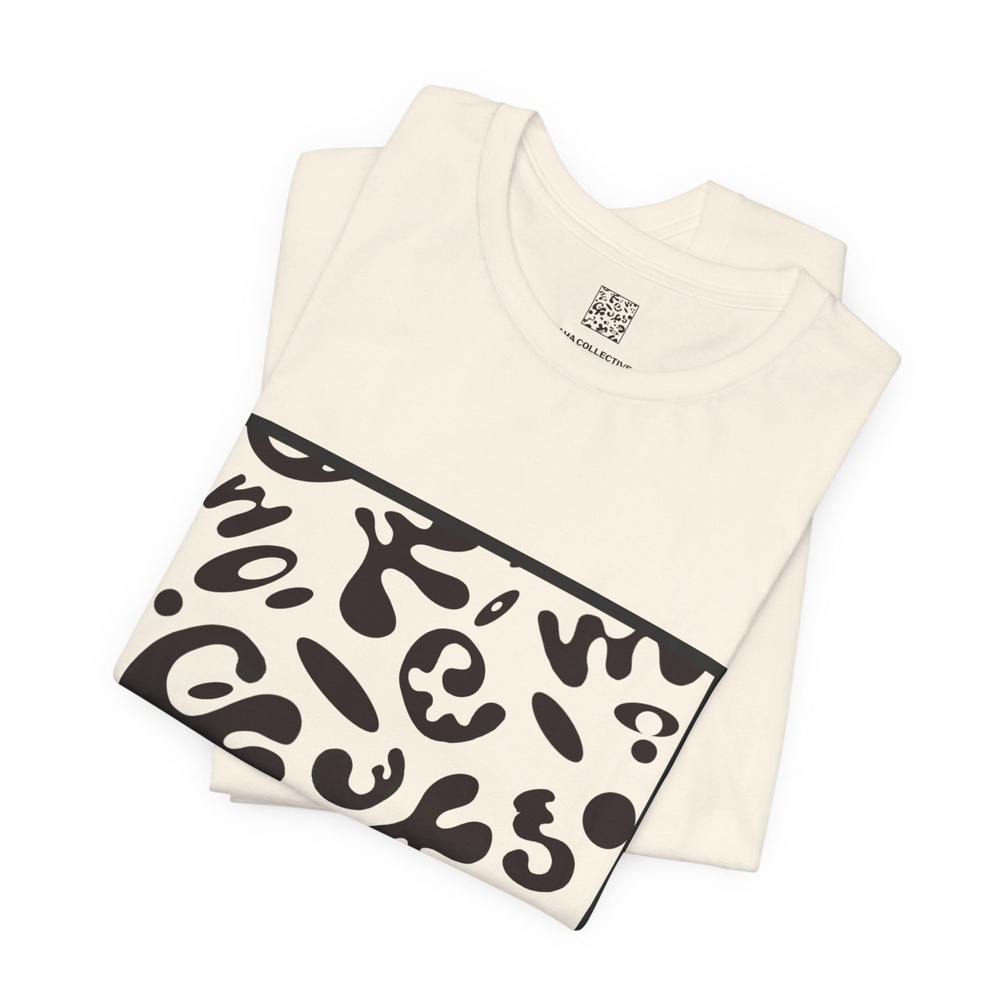 Adorn'd Unisex Jersey Short Sleeve Tee - Smoke Signal Black Print