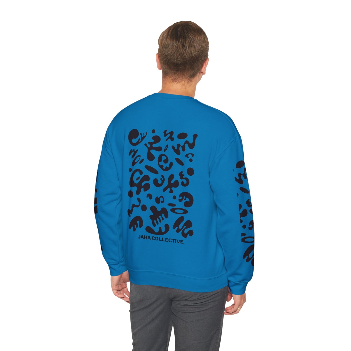 Pure Imagination Unisex Heavy Blend™ Crewneck Sweatshirt- Smoke Signal Black Print
