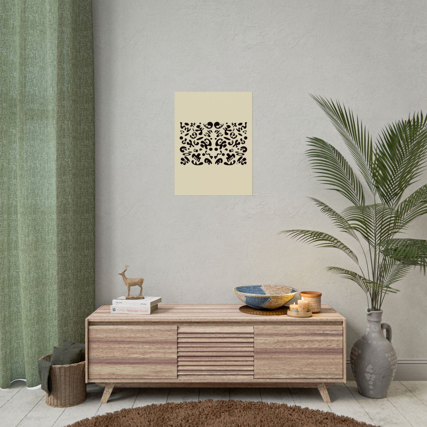 Mirror Work Rolled Poster (Portrait) - Blank Page