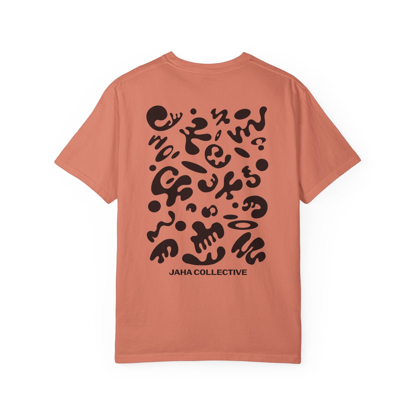 Pure Imagination Unisex Garment-Dyed T-Shirt (Warm Neutrals) - Smoke Signal Black Print