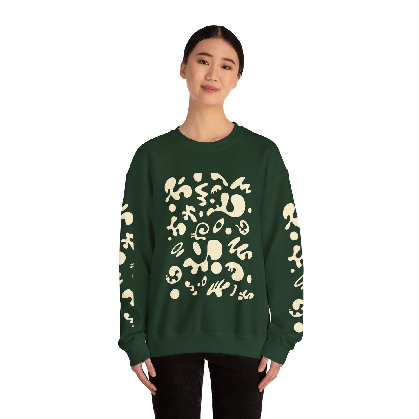 Pure Imagination Unisex Heavy Blend™ Crewneck Sweatshirt - Blank Page White Print