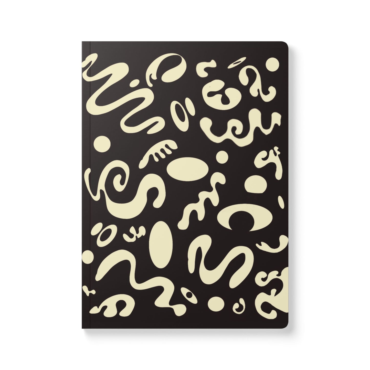 Pure Imagination Softcover Journal w Inside Prints + Tear-Off Pages (Ruled Line) - Smoke Signal Black