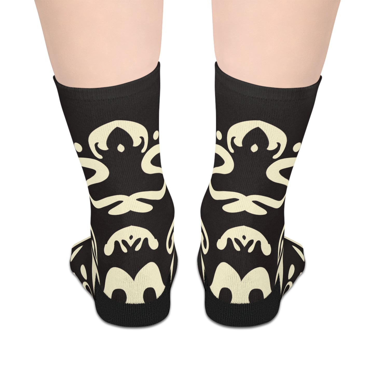 Pure Imagination Mid-Length Socks - Smoke Signal Black