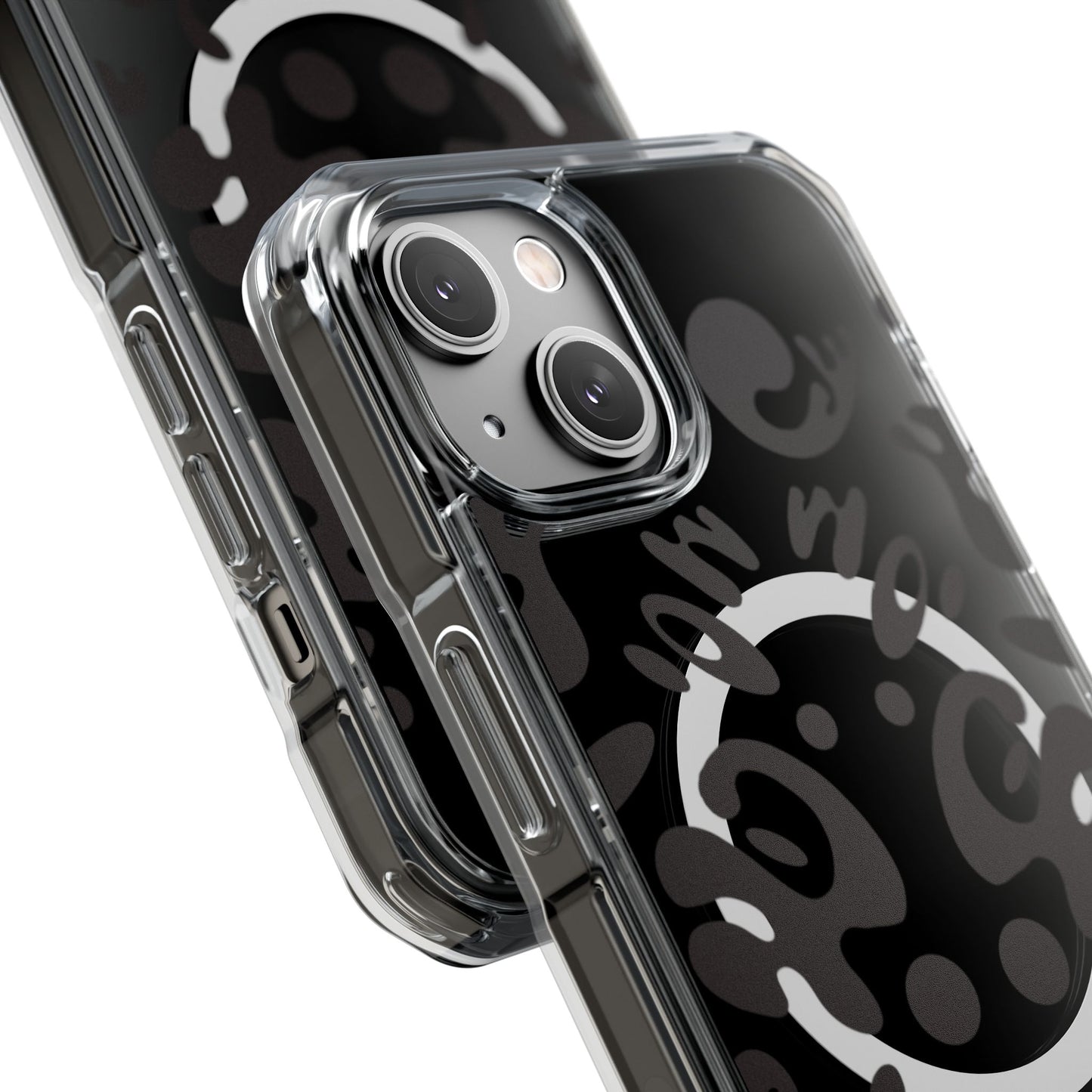 Mirror Work Clear MagSafe Impact Case - Smoke Signal Black