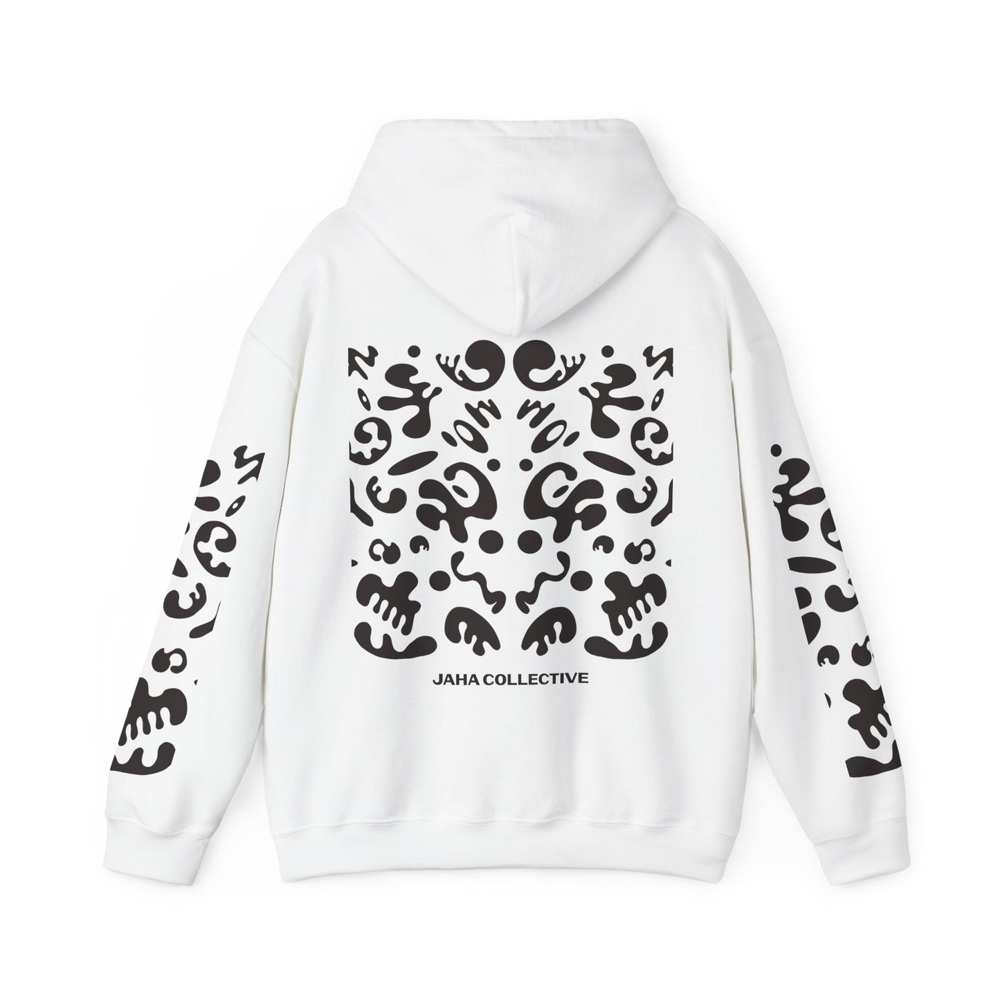 Mirror Work Unisex Heavy Blend™ Hooded Sweatshirt - Smoke Signal Black Print